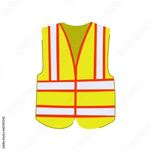 security safety vest cartoon. safe protective, clothing protection, reflective work security safety vest sign. isolated symbol vector illustration