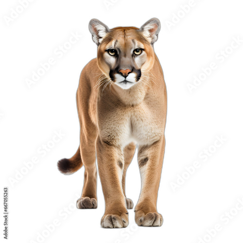 cougar isolated on transparent or white background