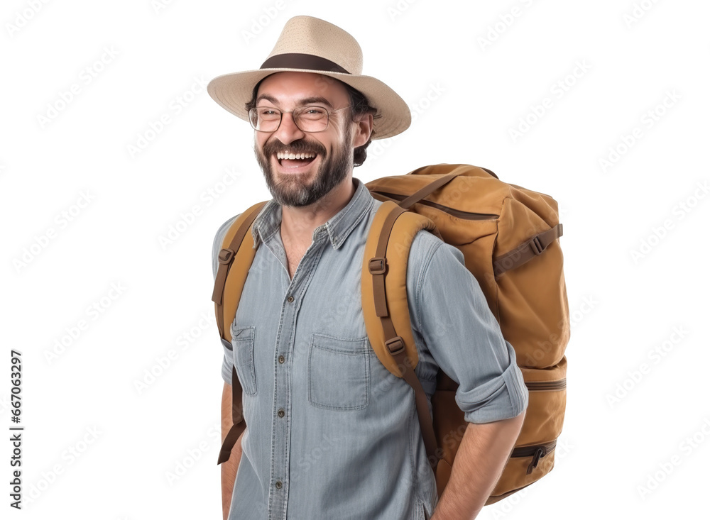 Happy traveler cut out Happy traveler cut out