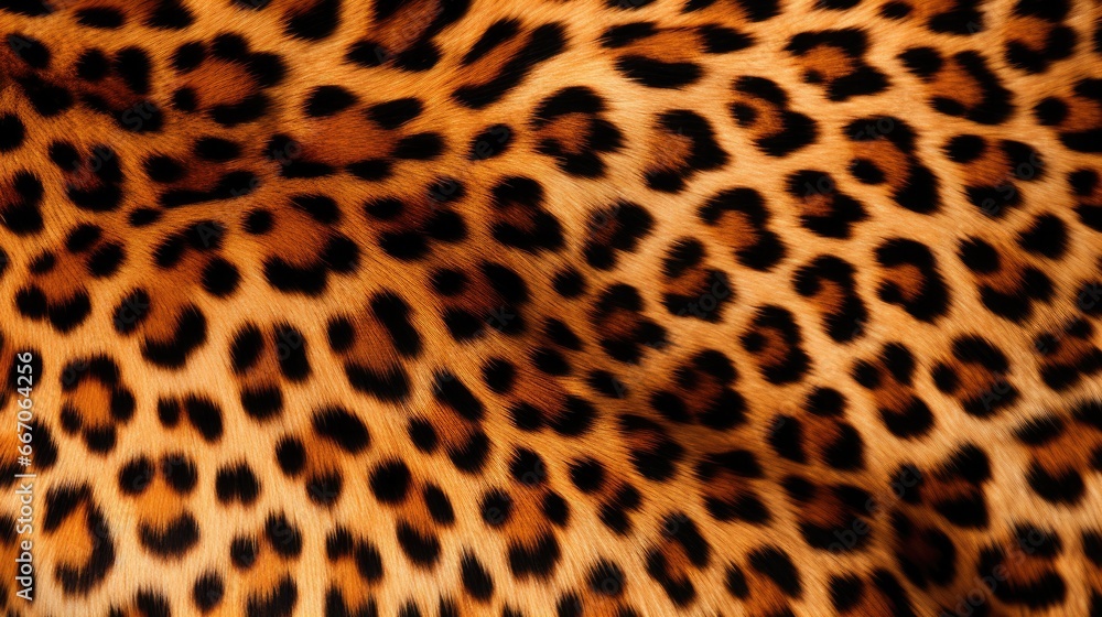 Close-up view of cheetah fur, textured background