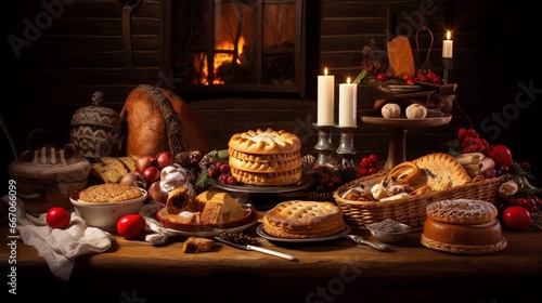 Christmas foods in Europe and America often include turkey, pies, and cookies,