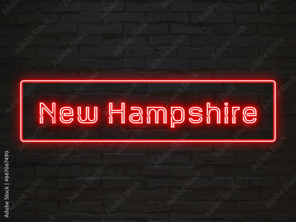 New Hampshire のネオン文字