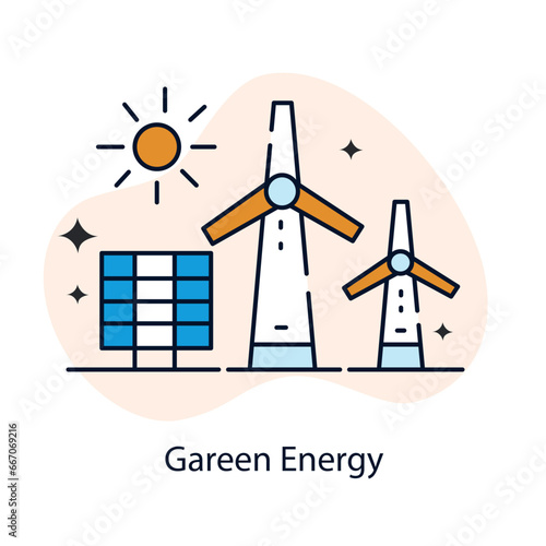 Green Energy icon set