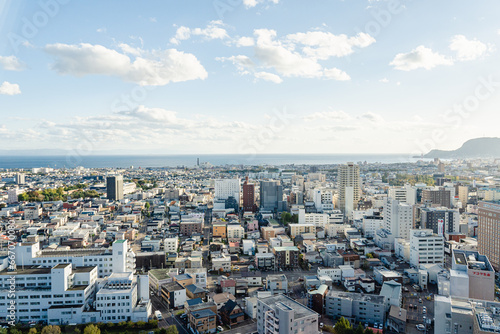 五稜郭タワーからの景色 函館市街 街並み