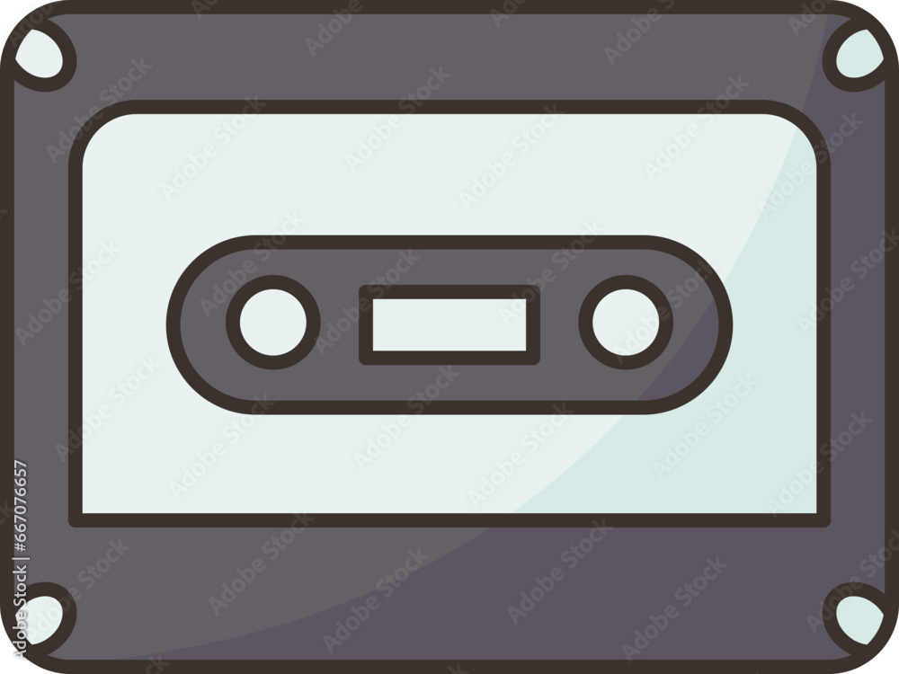 Obraz premium cassette icon