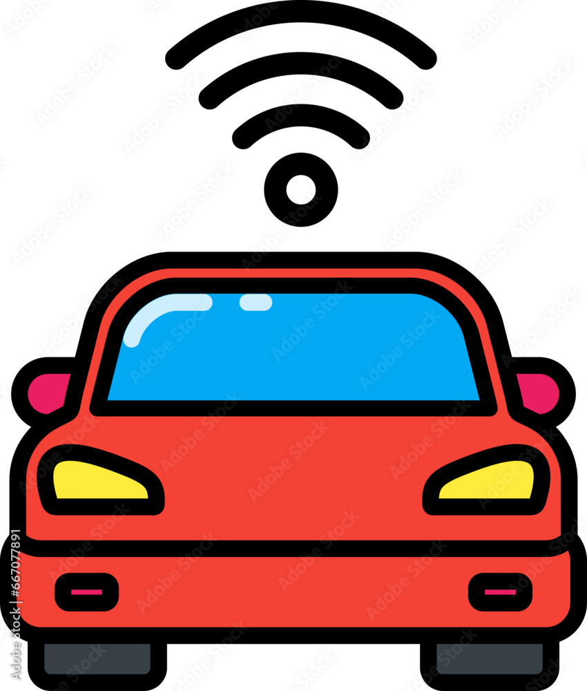 Smart car icon Smart car icon