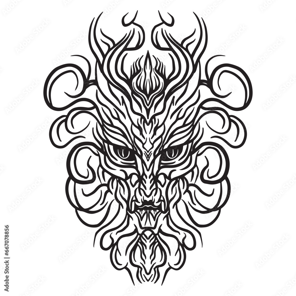 Gothic Tribal Tattoo Ornament 1
