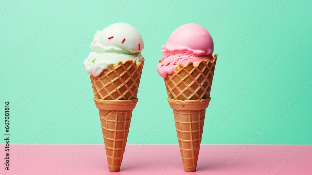 ice cream cone generated by AI ice cream cone generated by AI