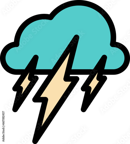 Thunderstorm weather icon