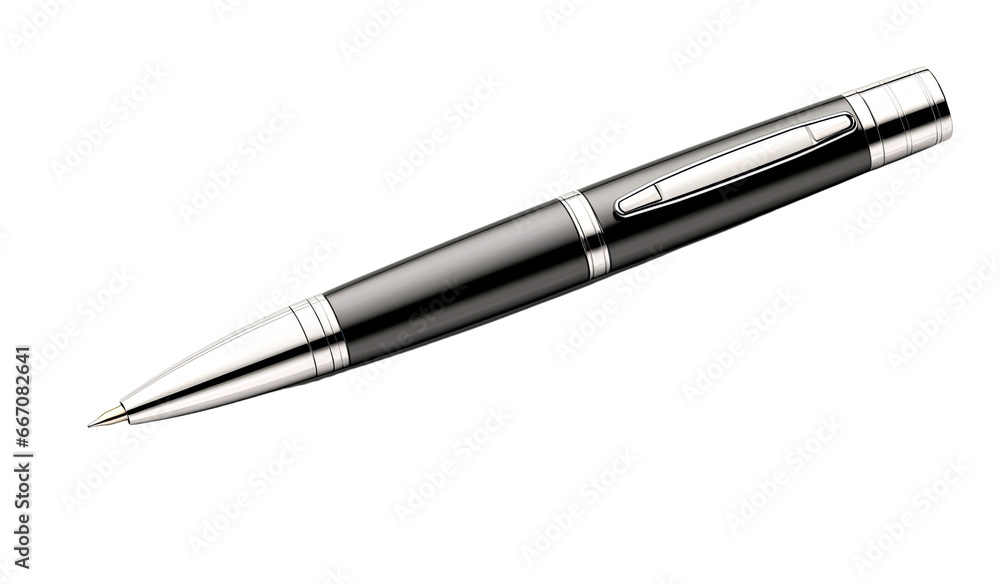 Black fountain pen isolated on transparent background PNG Black fountain pen isolated on transparent background PNG