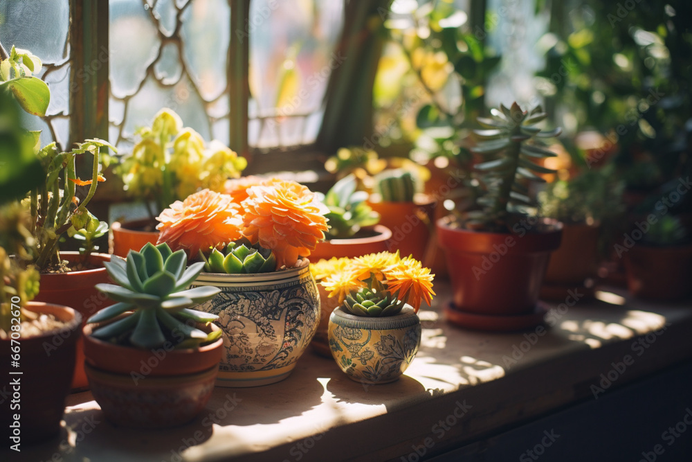 cactus in a vase