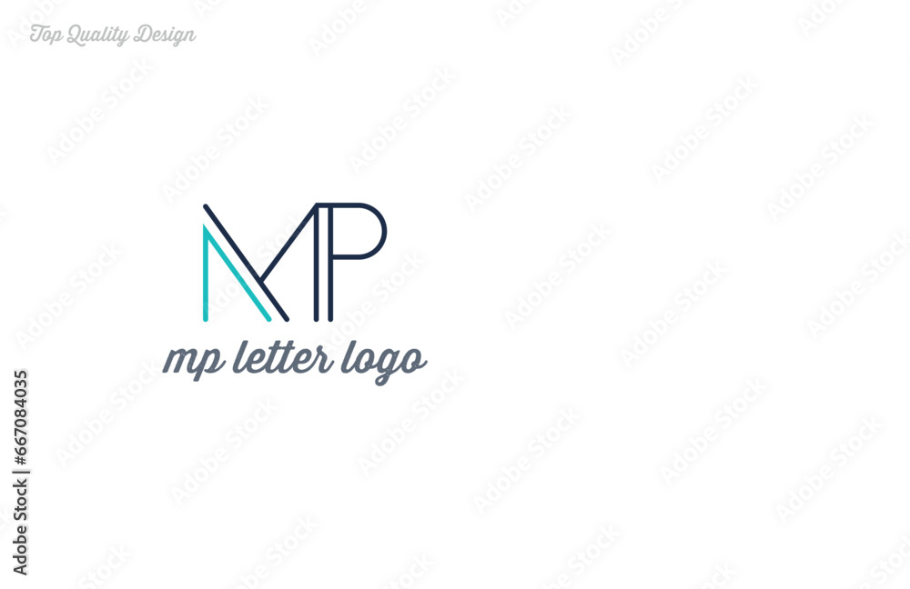 mp text logo design mp text logo design