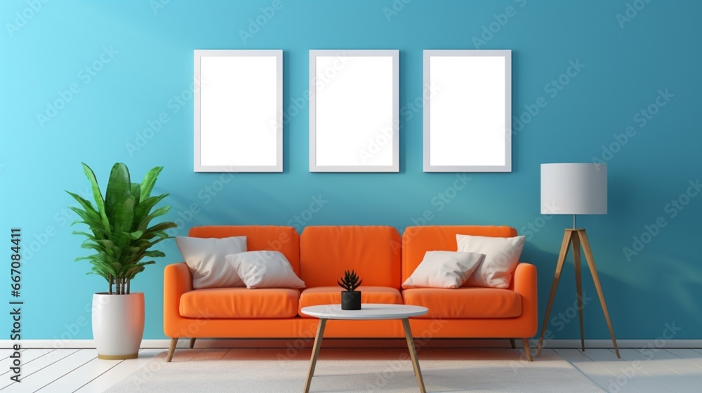 modern living room generated by AI modern living room generated by AI