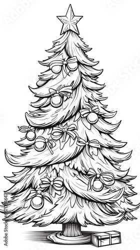 sketch of christmas tree | generate