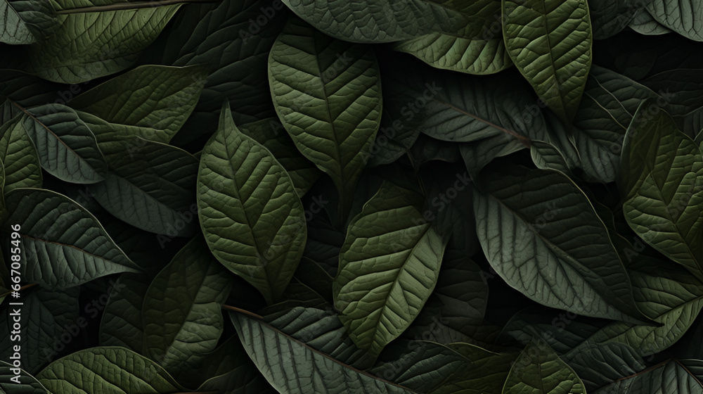 green leaves background | generative AI