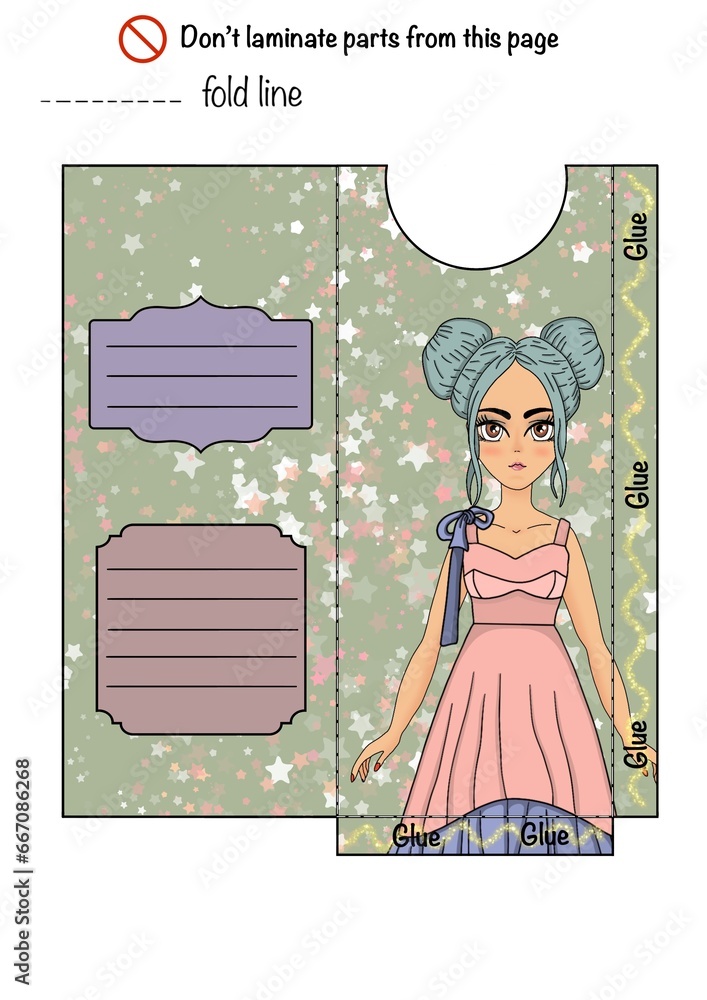 Printable paper doll with clothes Stock Illustration Adobe Stock Printable paper doll with clothes Stock Illustration Adobe Stock