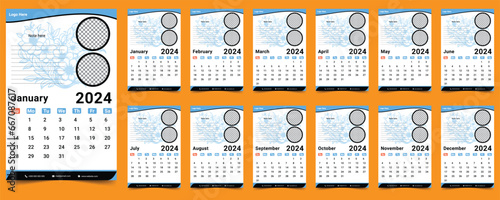 Wall Calendar for 2024, 2024 Calendar, Calendar 2024