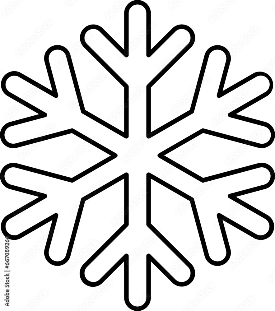 Snowflake outline Snowflake outline