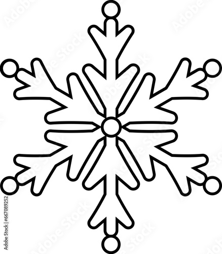 Snowflake outline