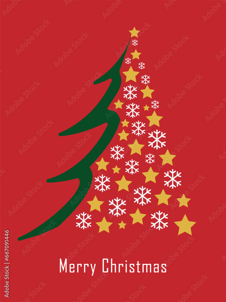 Christmas background. Christmas pine fir tree. Winter holiday composition. Greeting card, banner, poster