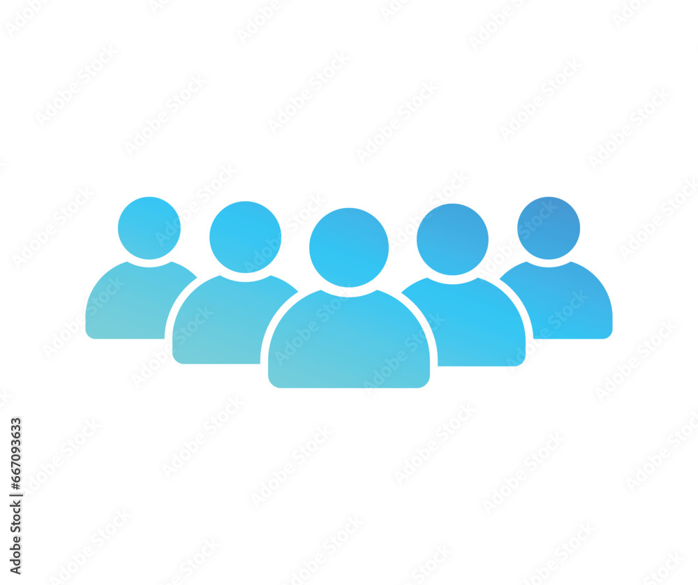 People icon in Basic straight flat style. Collection of vector symbol on Black background. Vector illustration. People icon in Basic straight flat style. Collection of vector symbol on Black background. Vector illustration.