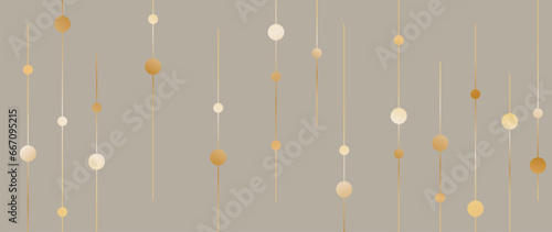  Luxury vector background. Golden elegant geometric shape, golden line gradient, glitter on light background. Premium illustration design for holiday card, grand opening, party invitation.