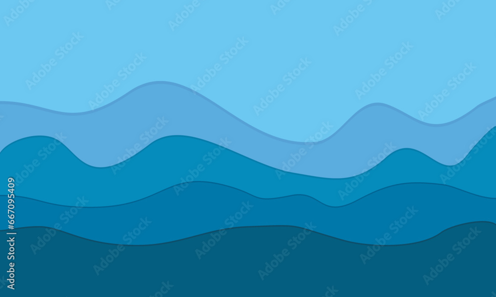 Sea abstract background illustration design vector