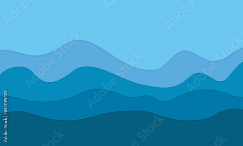 Sea abstract background illustration design vector