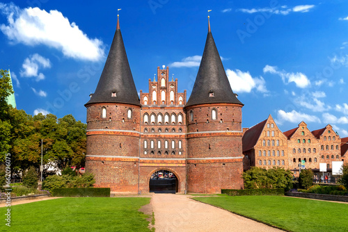 Holstentor der Hansestadt Lübeck in Schleswig-Holstein, Deutschland photo