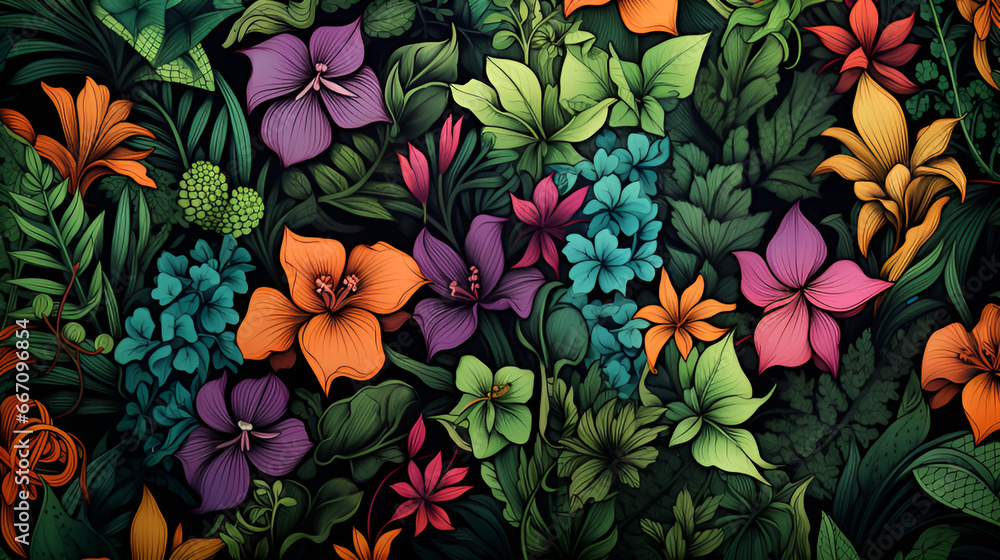 seamless floral pattern | generative AI