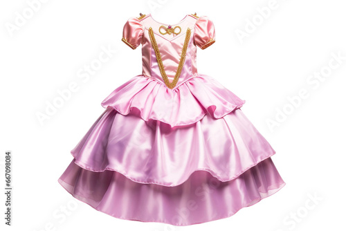 Toy Princess Dress-Up Costume for Children on Transparent Background