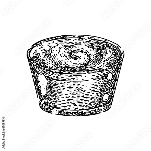 india curry hand drawn. spicy asian, dish indian, sauce traditional india curry vector sketch. isolated black illustration