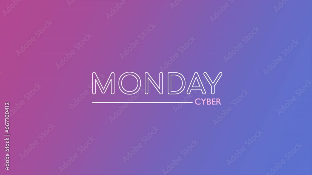 Modern Cyber Monday text on purple gradient, motion abstract holidays, minimalism and promo style background Modern Cyber Monday text on purple gradient, motion abstract holidays, minimalism and promo style background