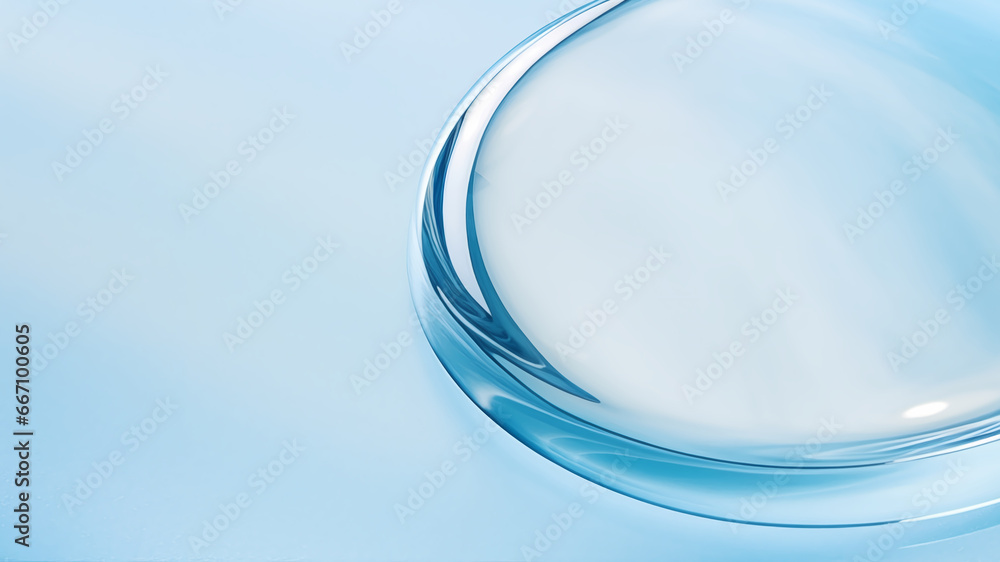 Abstract glass bubble crystal ball on blue background. Abstract glass bubble crystal ball on blue background.