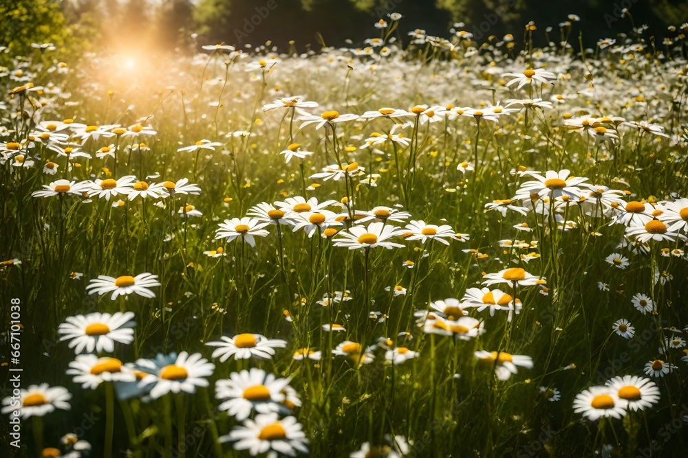 Explore the concept of daisies as a symbol of hope, particularly during the golden hours of morning or evening