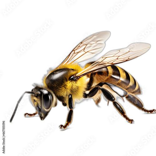 bee isolated on transparent or white background