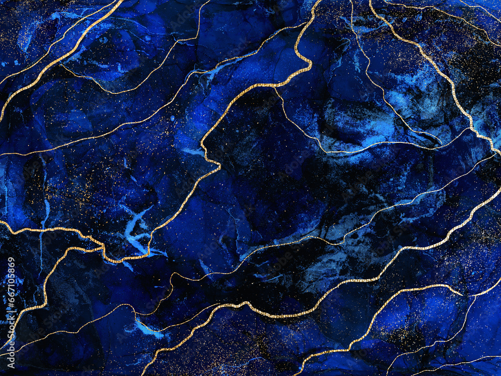 Blue marble and gold abstract background texture. Indigo, blue marbling with natural luxury style lines of marble and gold powder. Modern abstract luxury background design Blue marble and gold abstract background texture. Indigo, blue marbling with natural luxury style lines of marble and gold powder. Modern abstract luxury background design