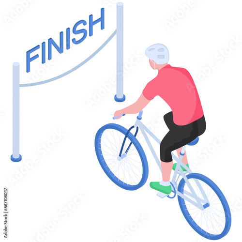 Perfect design illustration of cycling race