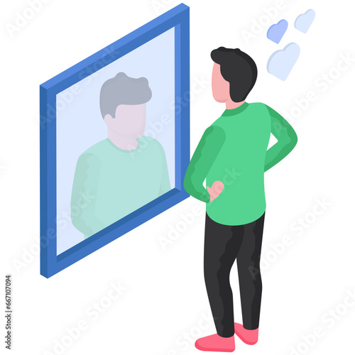 A modern design illustration of anorexia