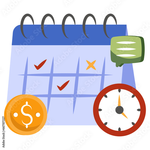 Perfect design icon of timetable