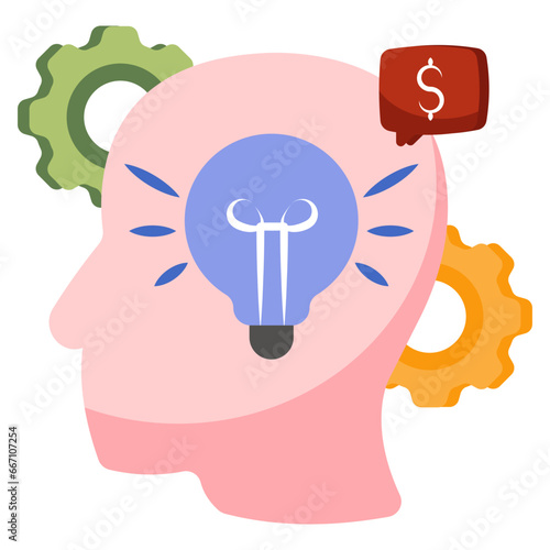 Premium download icon of creative mind