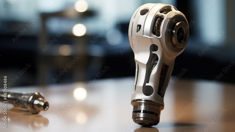 Prosthetics and Implants: An image of an artificial hip joint implant ...