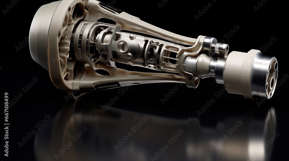 Prosthetics and Implants: An image of an artificial hip joint implant ...