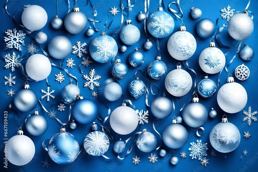 blue christmas background