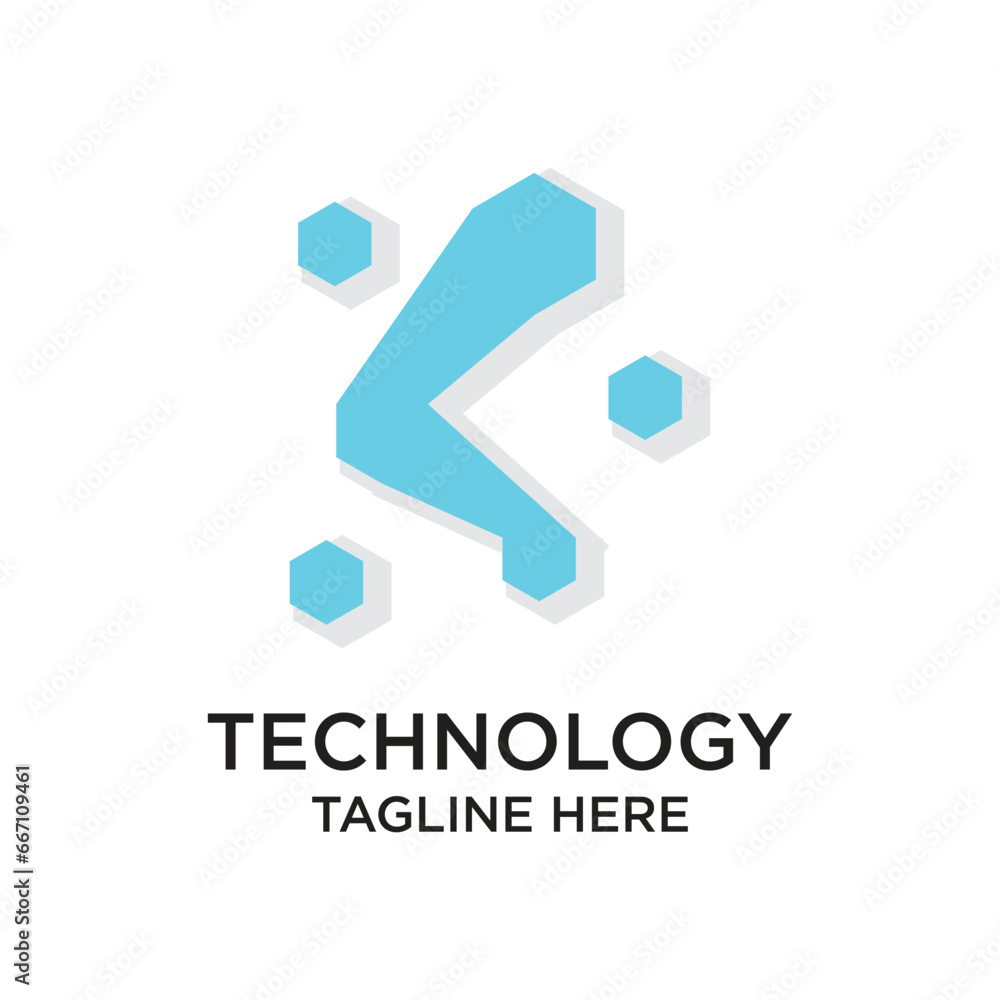Tecnology logo design simple concept Premium Vector Tecnology logo design simple concept Premium Vector
