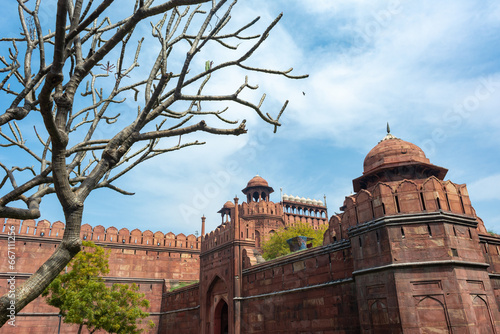 Lal Qila - Red Fort in Delhi, India. UNESCO World Heritage Site