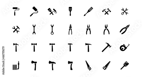 Big Set of Working Tools Icon