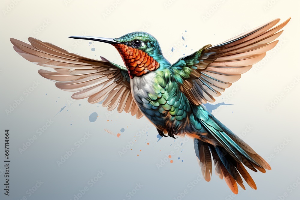 Obraz premium hummingbird in flight