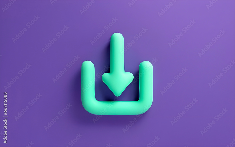 3D download icon 3D download icon