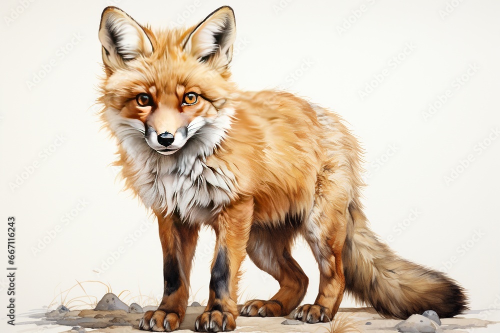 Obraz premium red fox vulpes 4 years old